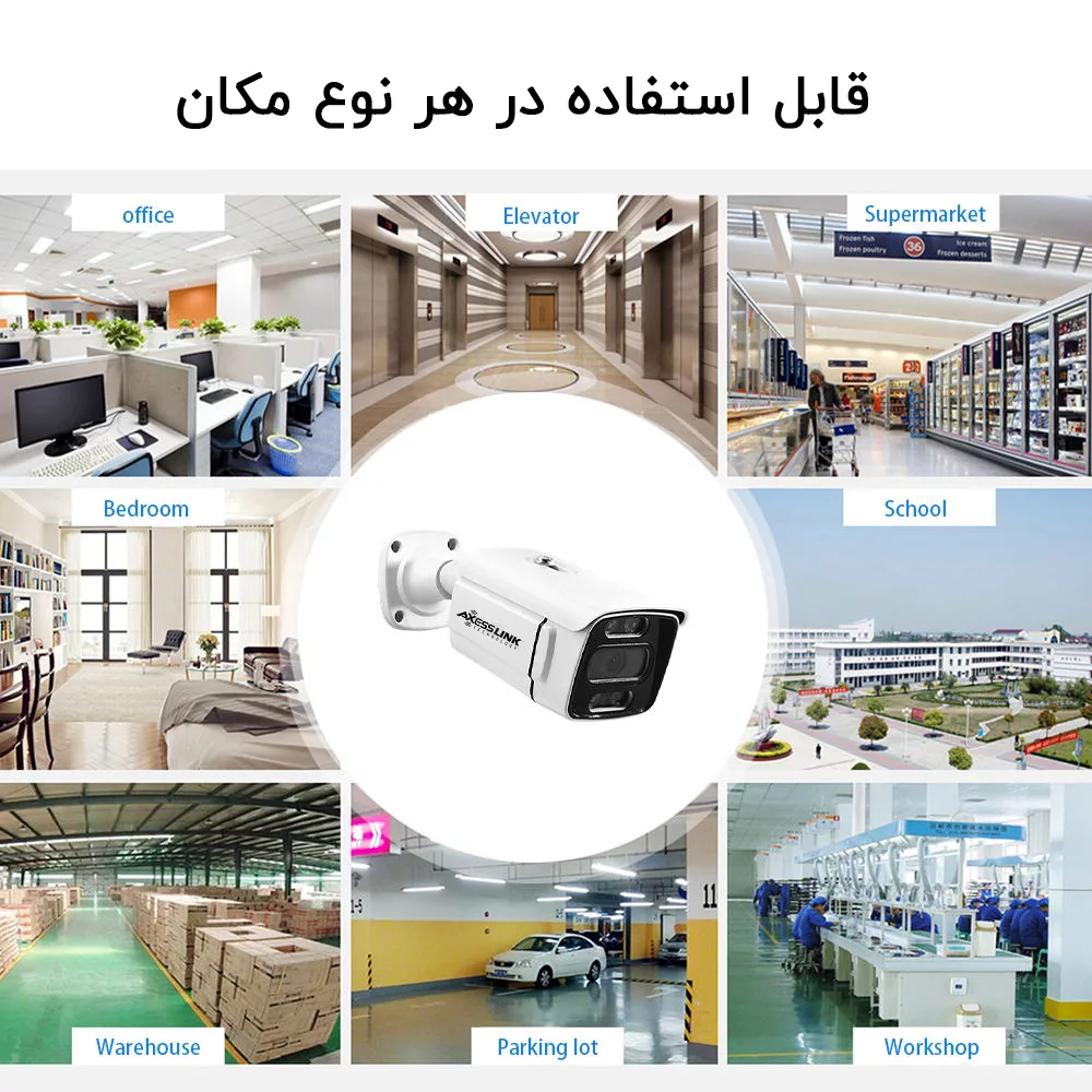 سیستم امنیتی کامل مدل AHD - PACKAGE WARM 03 AXESSLINK مجموعه 3 عددی