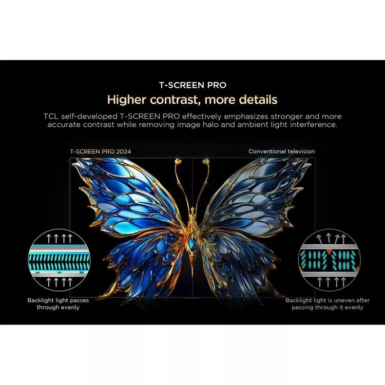 تلویزیون کیو ال ای دی هوشمند تی سی ال مدل 65C655 سایز 65 اینچ