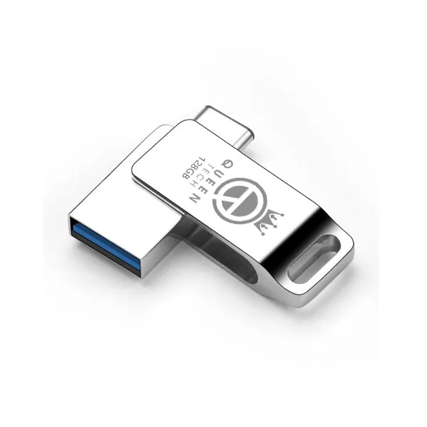 فلش مموری کوئین تک مدل DUAL DRIVE USB 3.0 TYPE CBETA-C ظرفیت 128گیگابایت