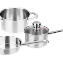 ست ظرف غذای کودک پارس استیل مدل Metal Handle
