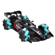 ماشین بازی کنترلی مدل فرمول یک دو ریموت طرح چرخ کپسولی دودزا کد YJ-089-4