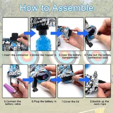 تفنگ بازی مدل تیر ژله ای Mini M416