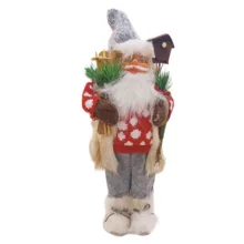 عروسک مدل بابانوئل اسکی باز کد 5-24484 ارتفاع 45 سانتی‌متر