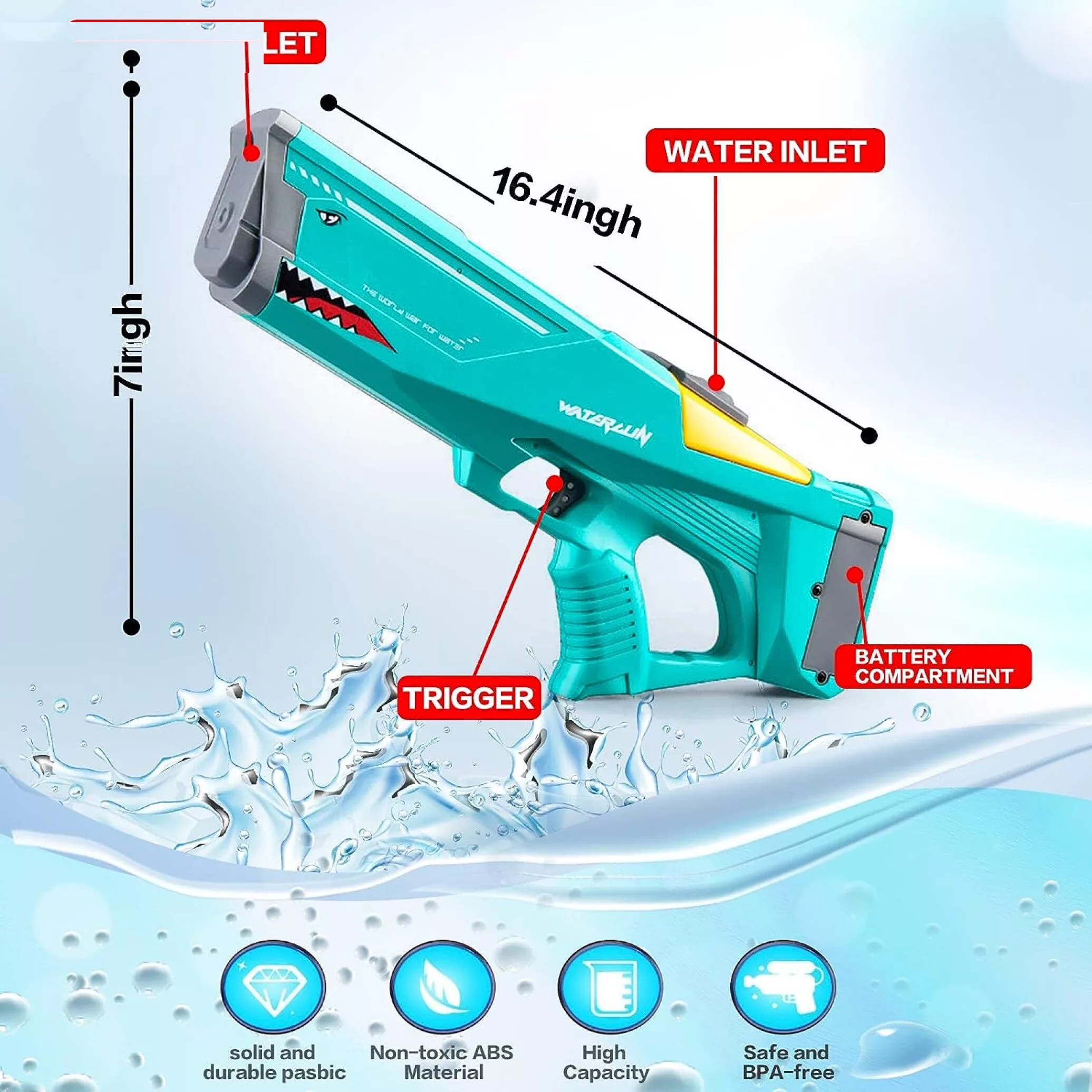 تفنگ آب پاش داوین مدل WG01