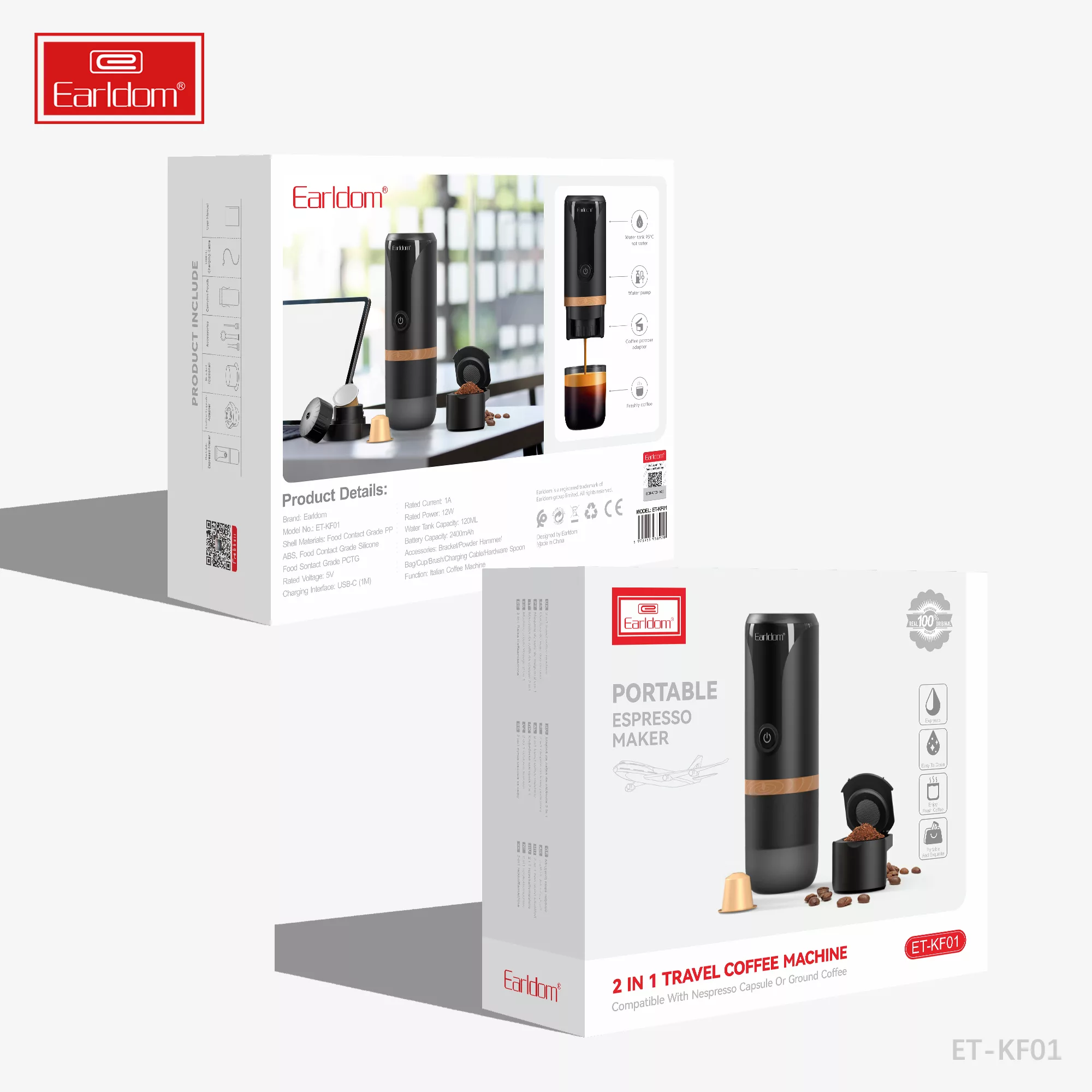 اسپرسوساز سفری ارلدام مدل 2IN1 TRAVEL