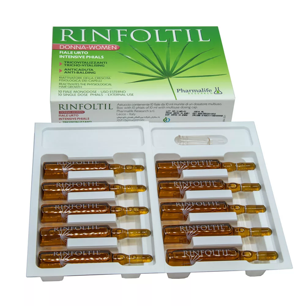 محلول تقویت کننده مو رینفولتیل مدل Intensive Phials حجم 10 میلی لیتر بسته 10 عددی
