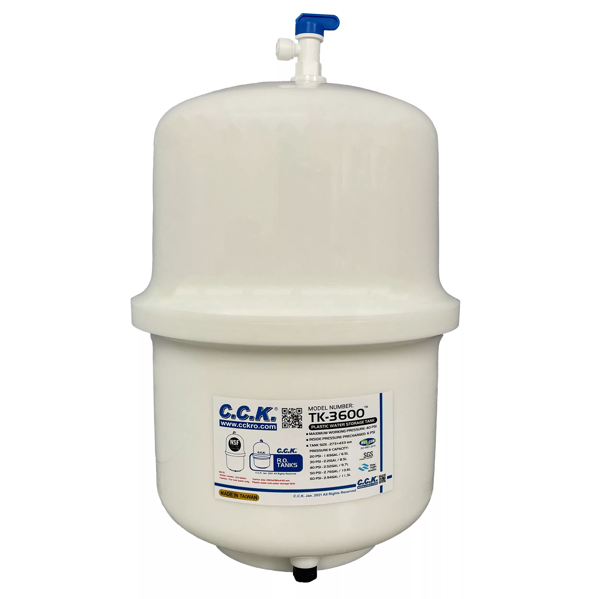 مخزن دستگاه تصفیه آب سی سی کا مدل TK-3600