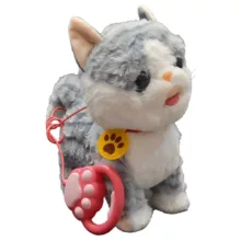 عروسک طرح گربه مدل سخنگو و حرکتی ارتفاع 25 سانتی متر