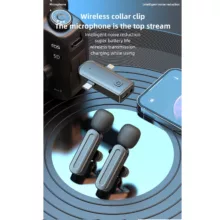 میکروفن بی سیم مدل SX26 با درگاهای اتصال Type-c و lightening و جک 3.5 میلیمتری