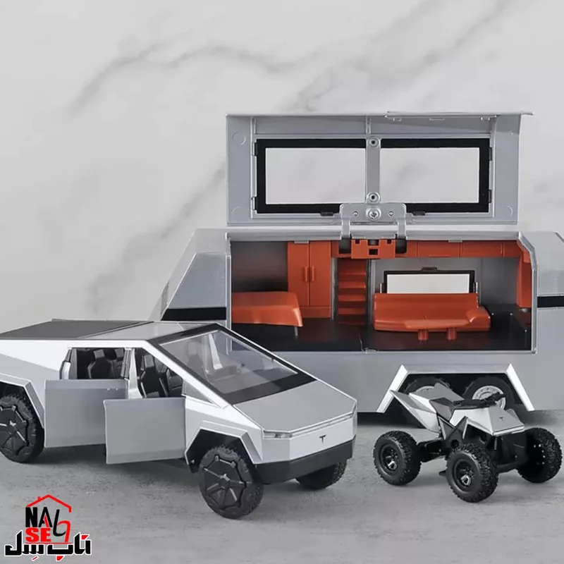 ماکت ماشین ناب سل مدل تسلا سایبر تراک مجموعه سه عددی