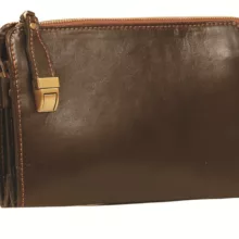 کیف دستی چرم طبیعی چرم ما مدل قفل ناخنی