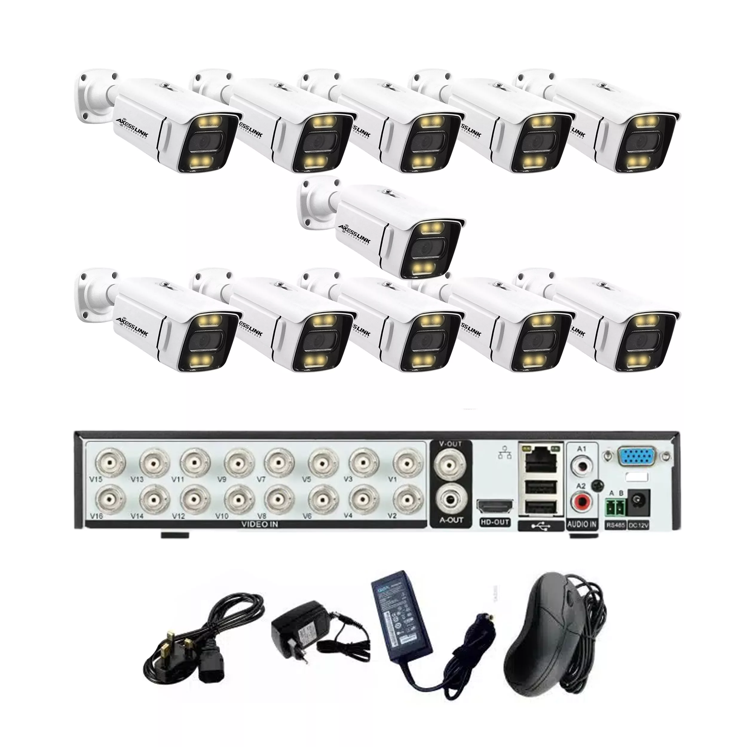 سیستم امنیتی مدل CAMERA PACK 11 - AXESSLINK مجموعه 11 عددی