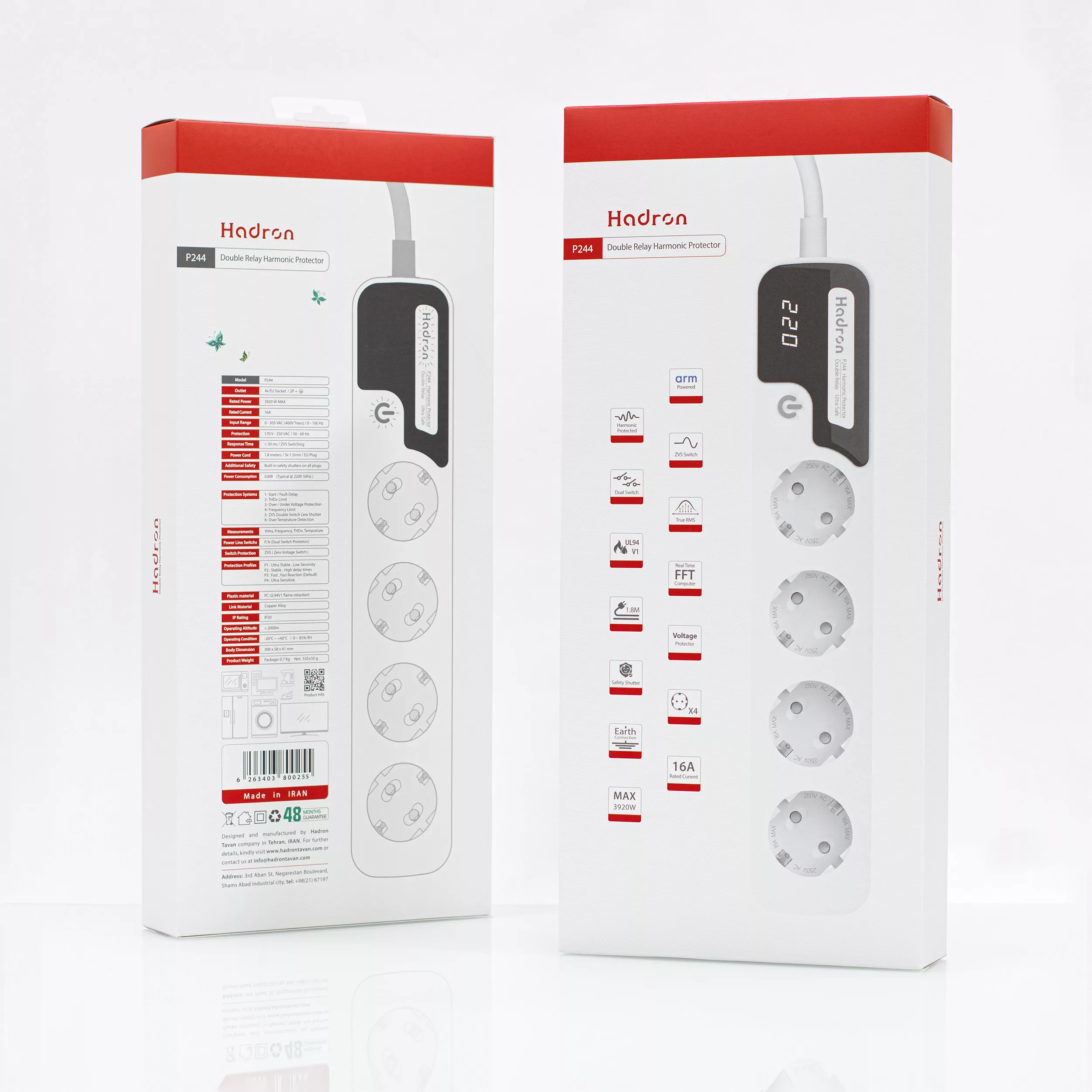 محافظ ولتاژ هارمونیک هادرون مدل P244