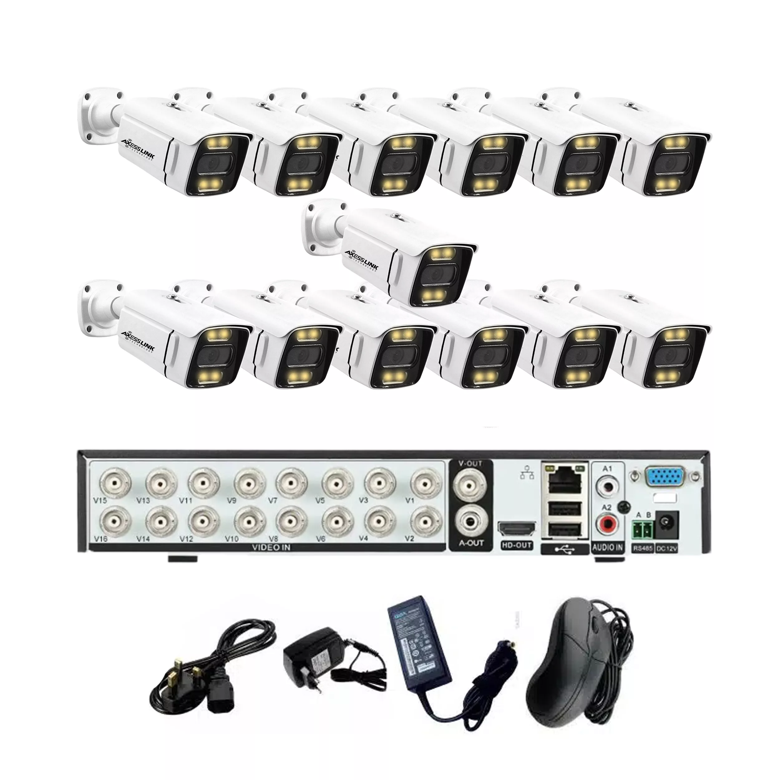 سیستم امنیتی CAMERA PACK 13 - AXESSLINK مجموعه 13 عددی