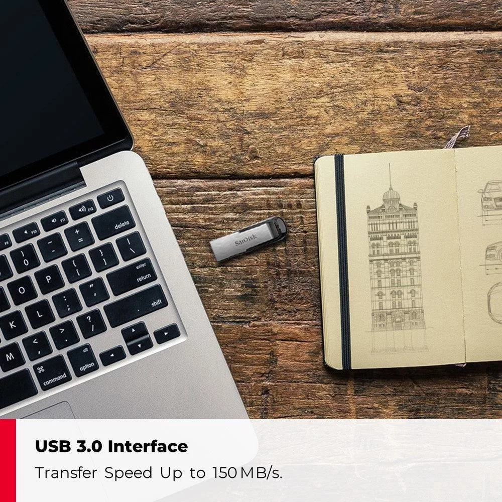 فلش مموری سن دیسک مدل Ultra Flair CZ73 ظرفیت 32 گیگابایت بسته 5 عددی