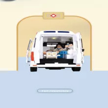 ماشین بازی مدل 911 Ambulance benz