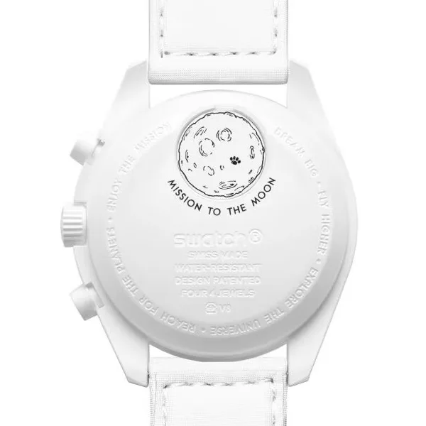 ساعت مچی عقربهای مکانیکی مدل Omega x Swatch Mission To Moonphase Snoopy