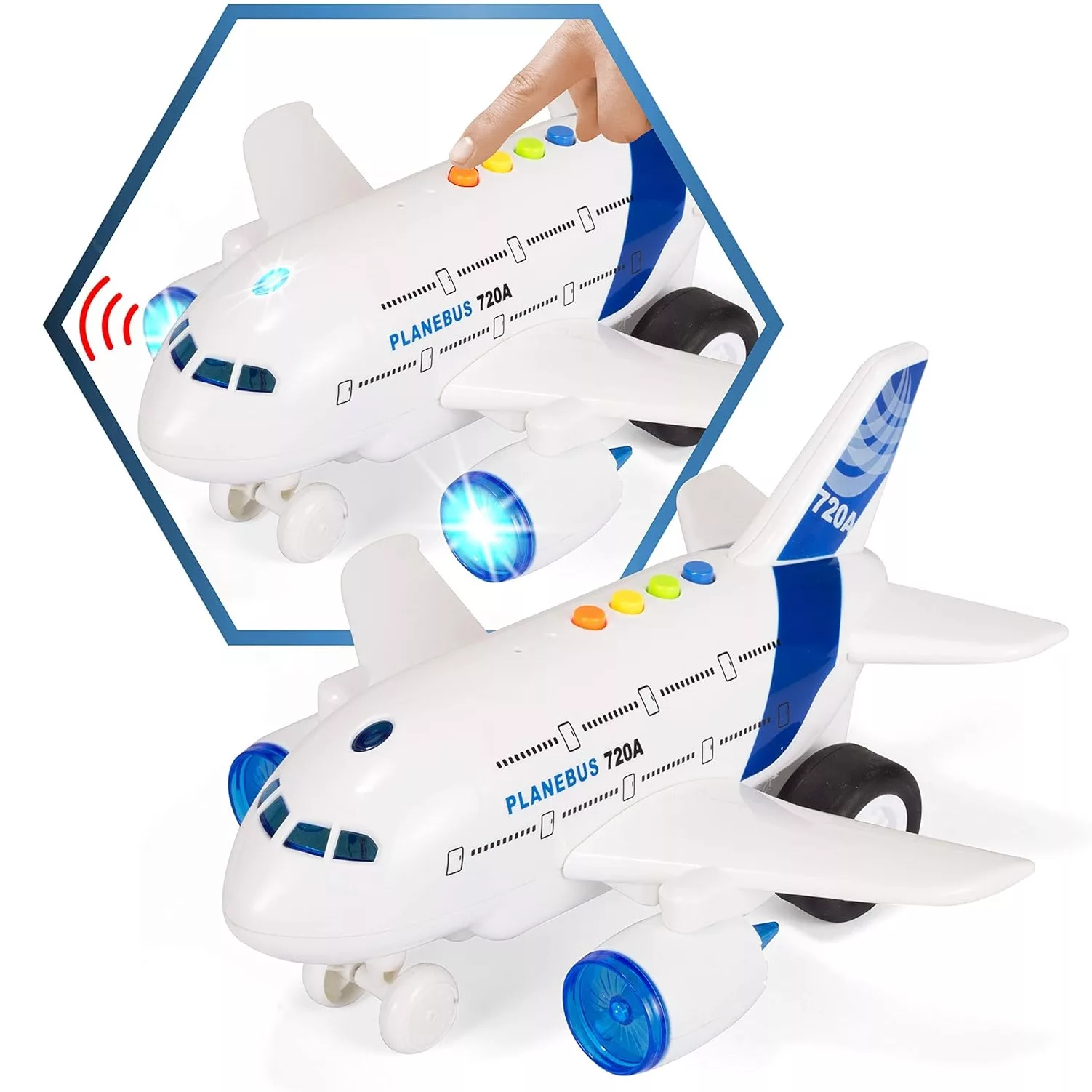 هواپیما بازی مدل موزیکال طرح مسافربری کد 720A