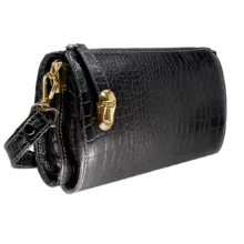 کیف رودوشی زنانه مدل چرم طبیعی کروکو