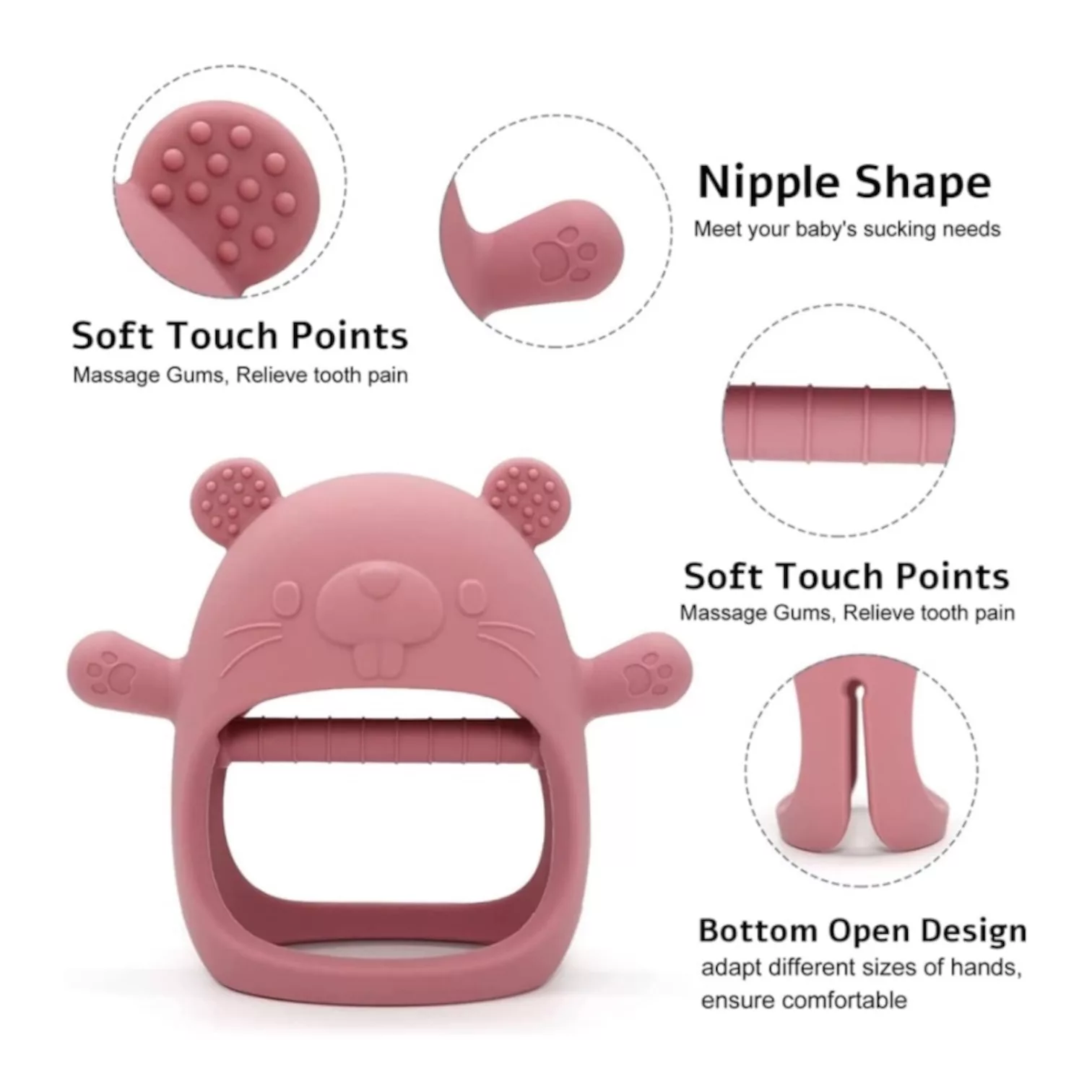 پستانک ارتودنسی مدل سیلیکونی کد DN33