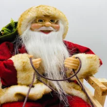 عروسک طرح بابانوئل مدل 5671 ارتفاع 37 سانتی‌متر