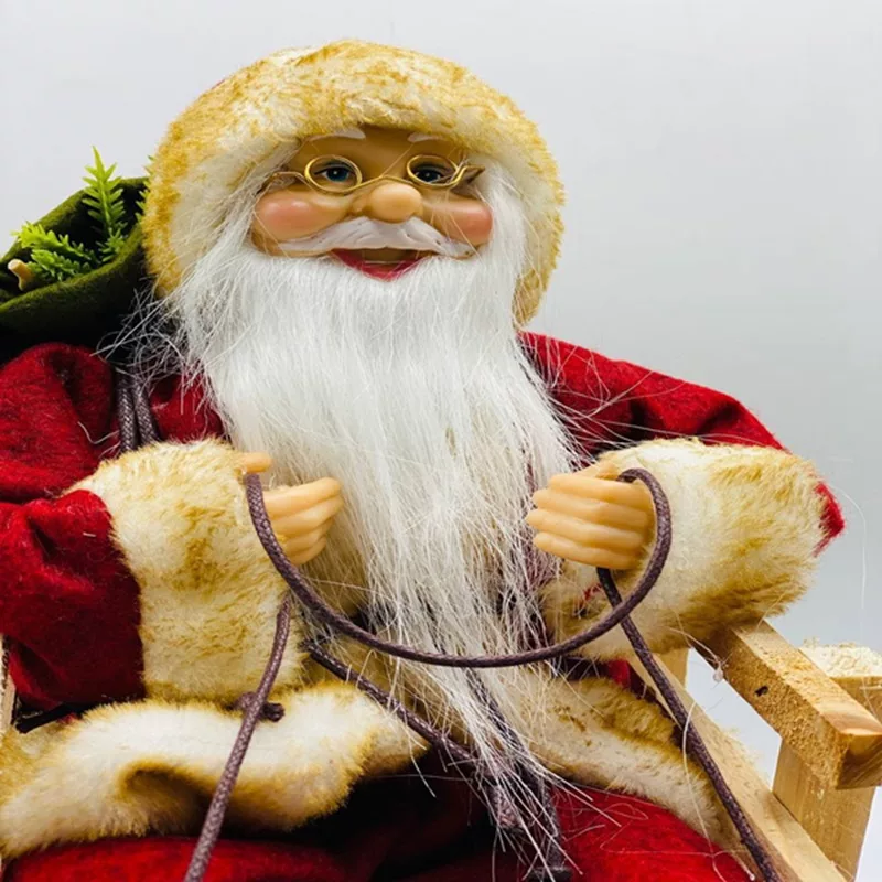 عروسک طرح بابانوئل مدل 5671 ارتفاع 37 سانتی‌متر