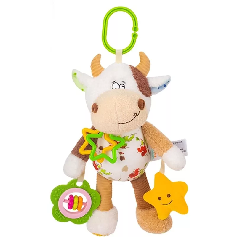 جغجغه هپی مانکی طرح گاو کد TMH168278-6A