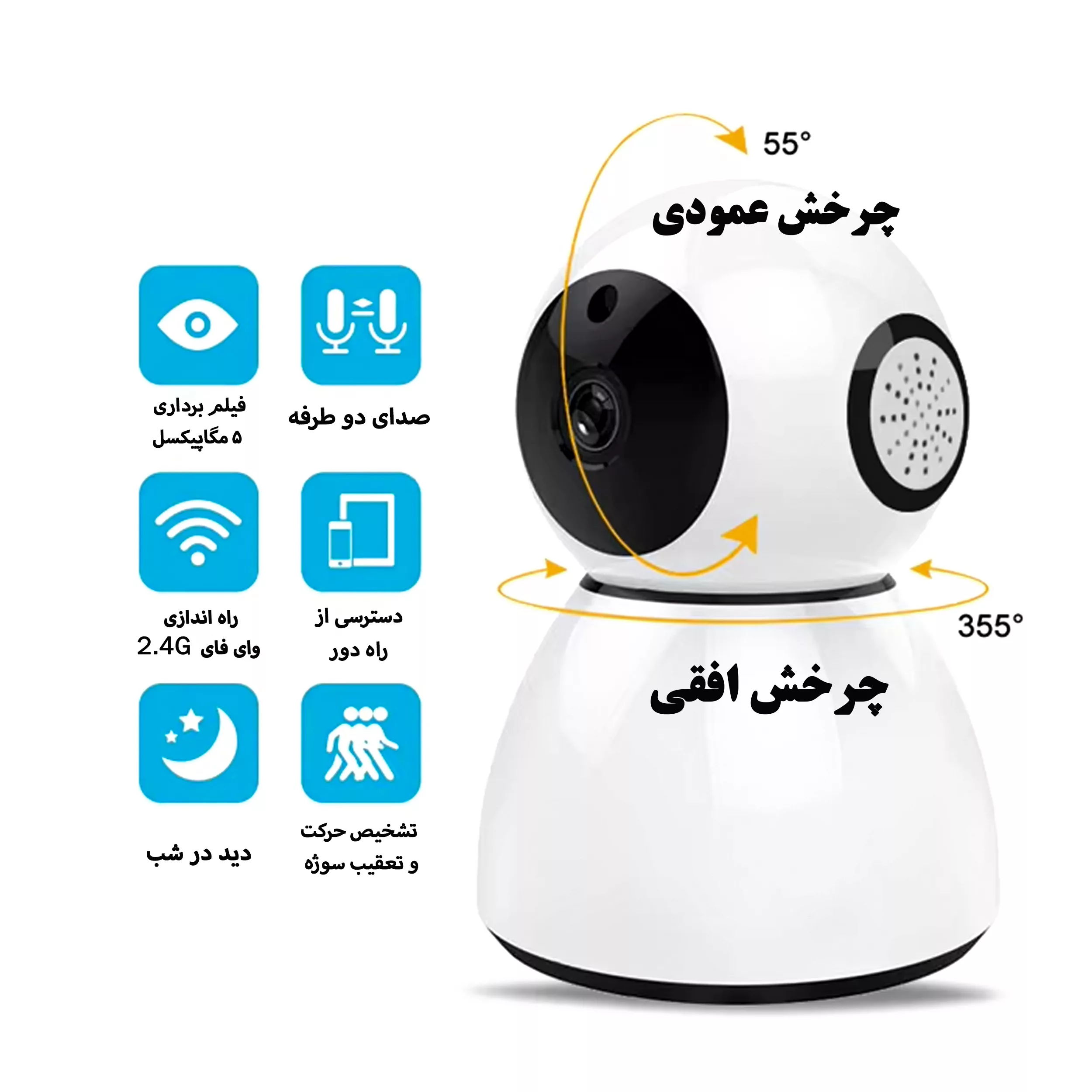 دوربین مداربسته تحت شبکه مدل speed-5f