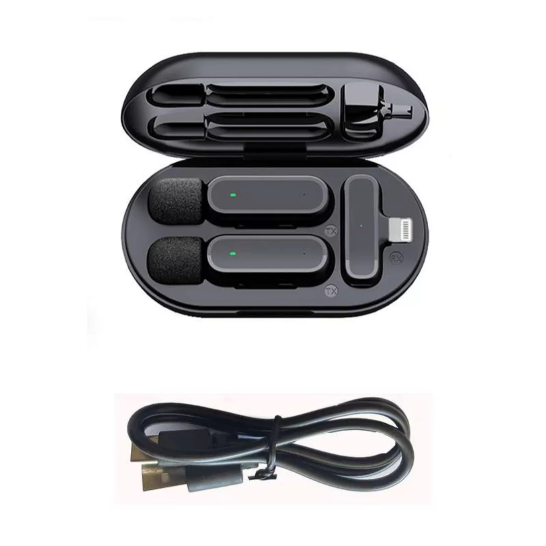 میکروفن یقه ای بی سیم مدل K61 dual Lightning