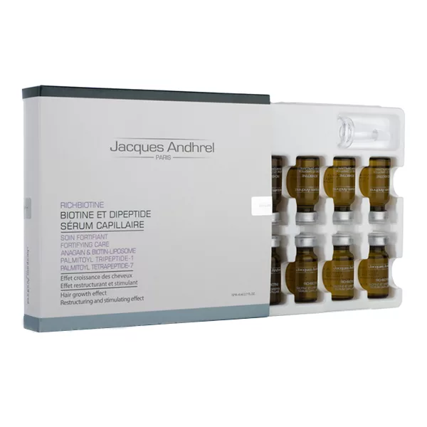 سرم تقویت کننده مو ژاک آندرل پاریس مدل RICHBIOTINE حجم 8 میلی لیتر بسته 10 عددی