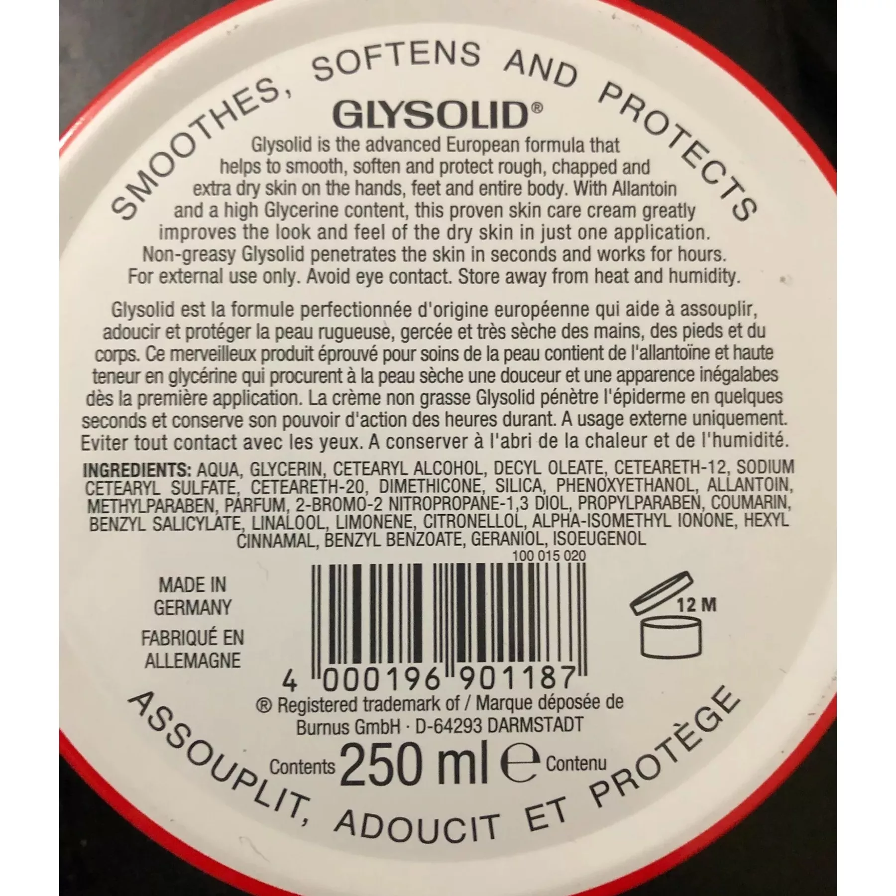 کرم مرطوب کننده و نرم کننده گلیسلوید مدل TABN حجم 246 میلی لیتر مجموعه دو عددی