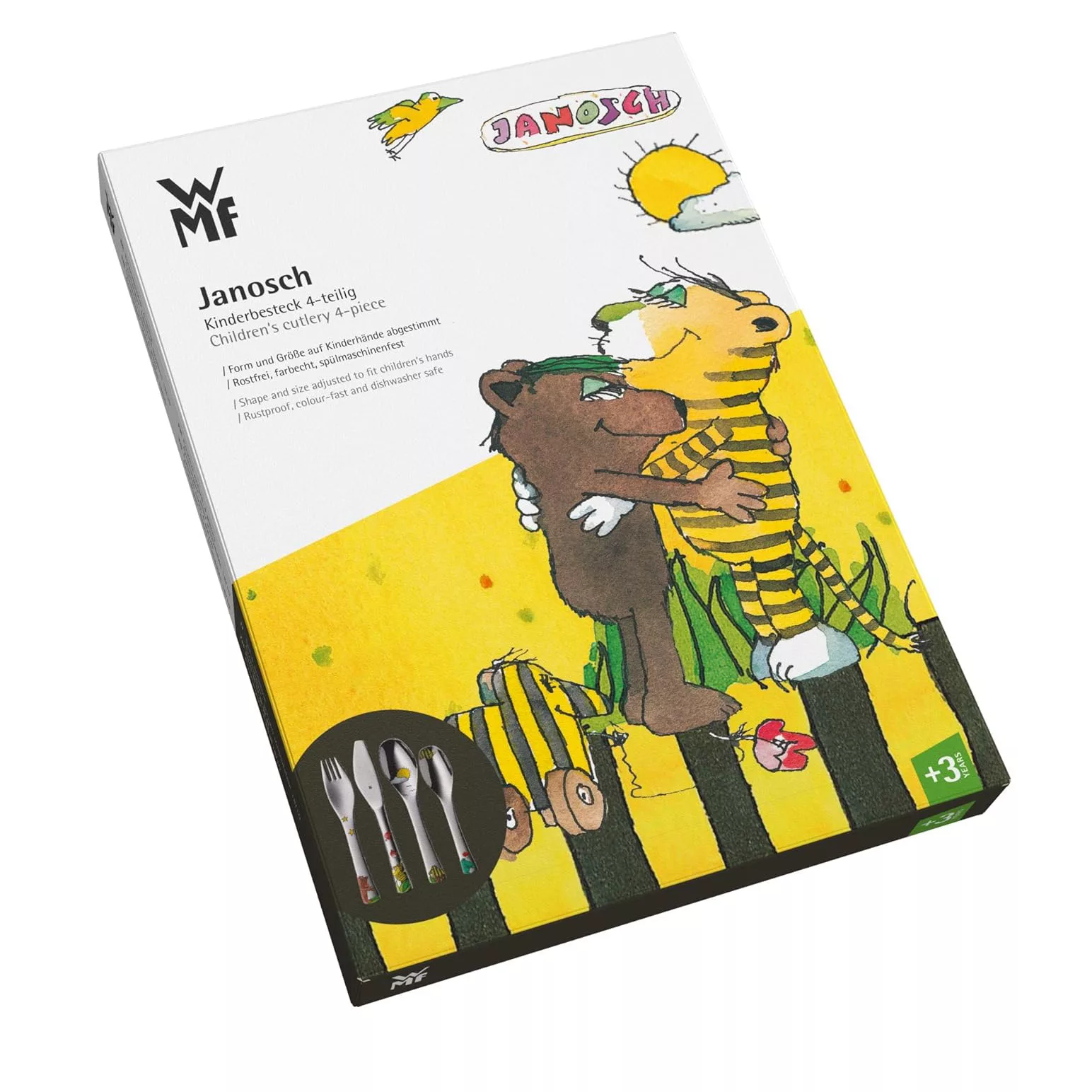 ست قاشق و چنگال و کارد کودک دبلیو ام اف مدل Janosch مجموعه 4 عددی