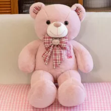 عروسک مدل خرس پاپیون دار کد JI110 ارتفاع 100 سانتی‌متر