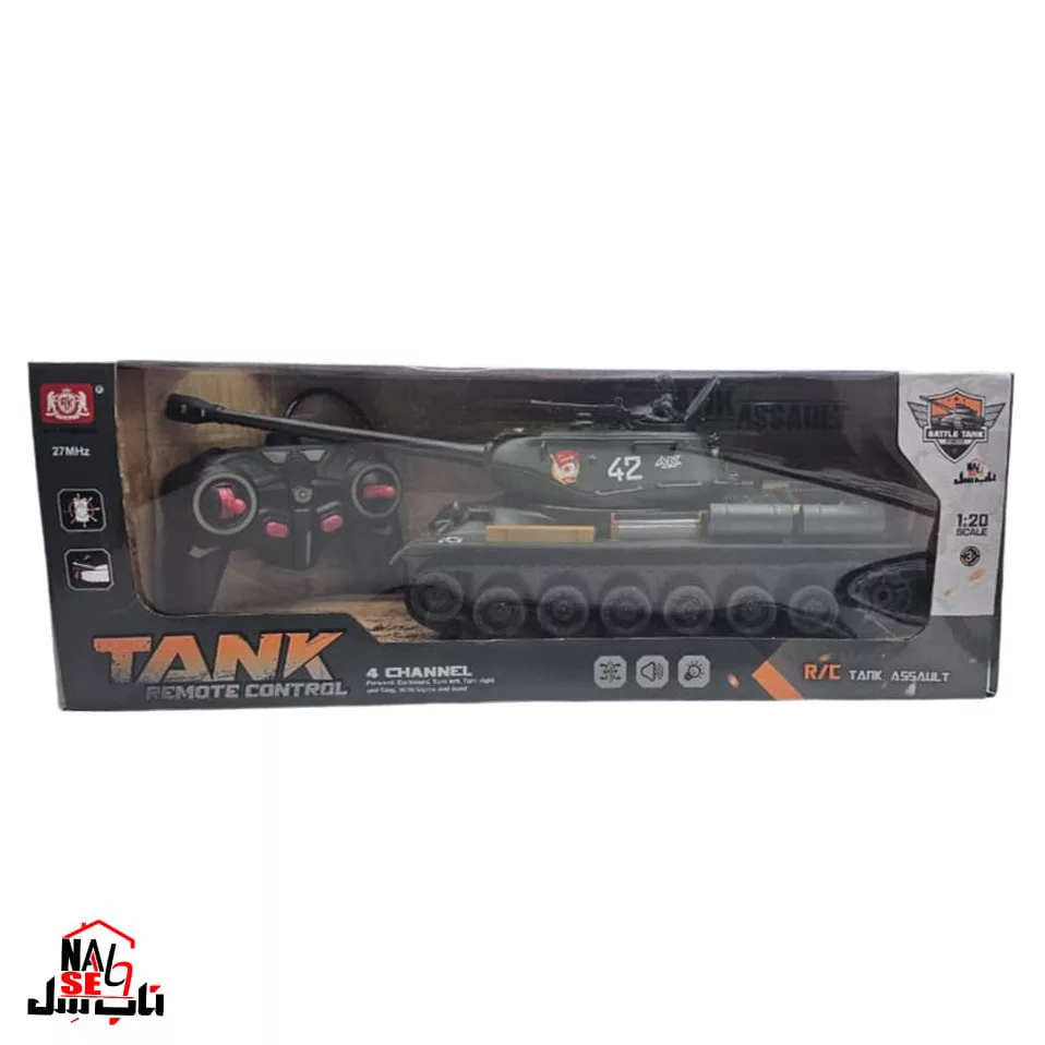 تانک بازی کنترلی ناب سل مدل شارژی طرح battle
