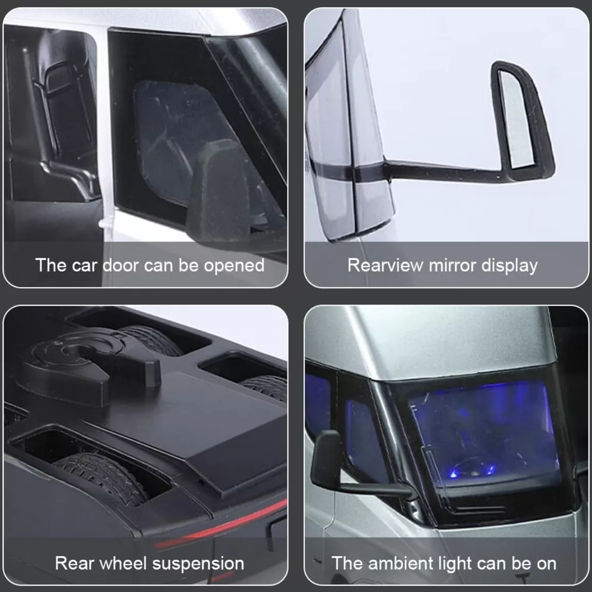 ماکت ماشین مدل کشنده دو محور تسلا