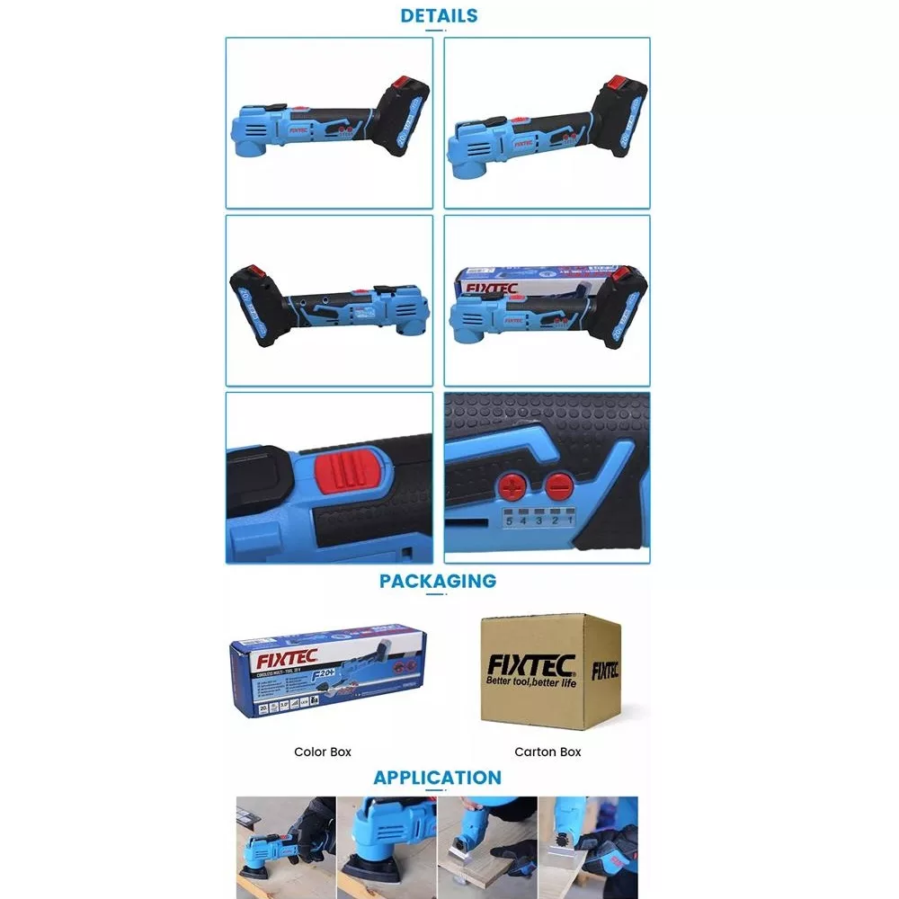 ابزار همه کاره فیکس تک مدل FCMT20LFX مجموعه 9 عددی