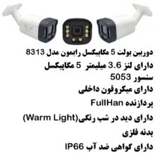 سیستم امنیتی کامل دوربین مداربسته رایمون مدل 5 مگاپیکسل کد RP-5M-HI4C-04