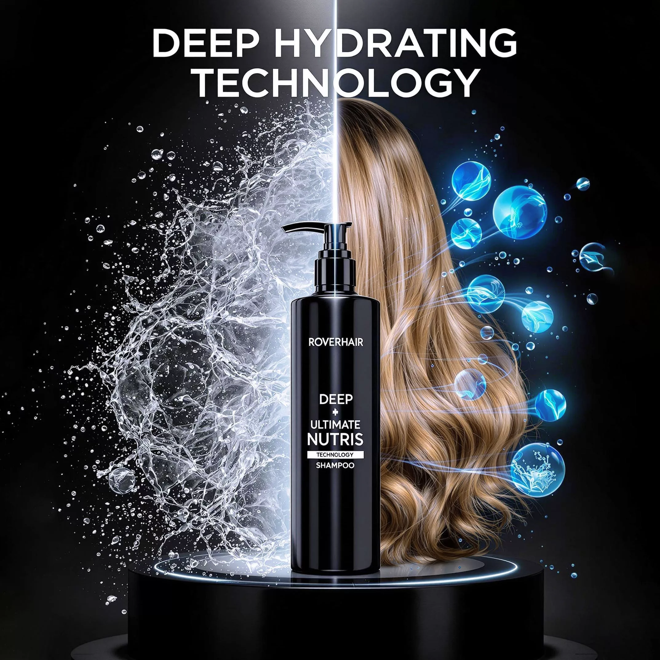 شامپو مو روورهیر مدل پروتئین سازگار با انواع مو حجم 1000 میلی لیتر