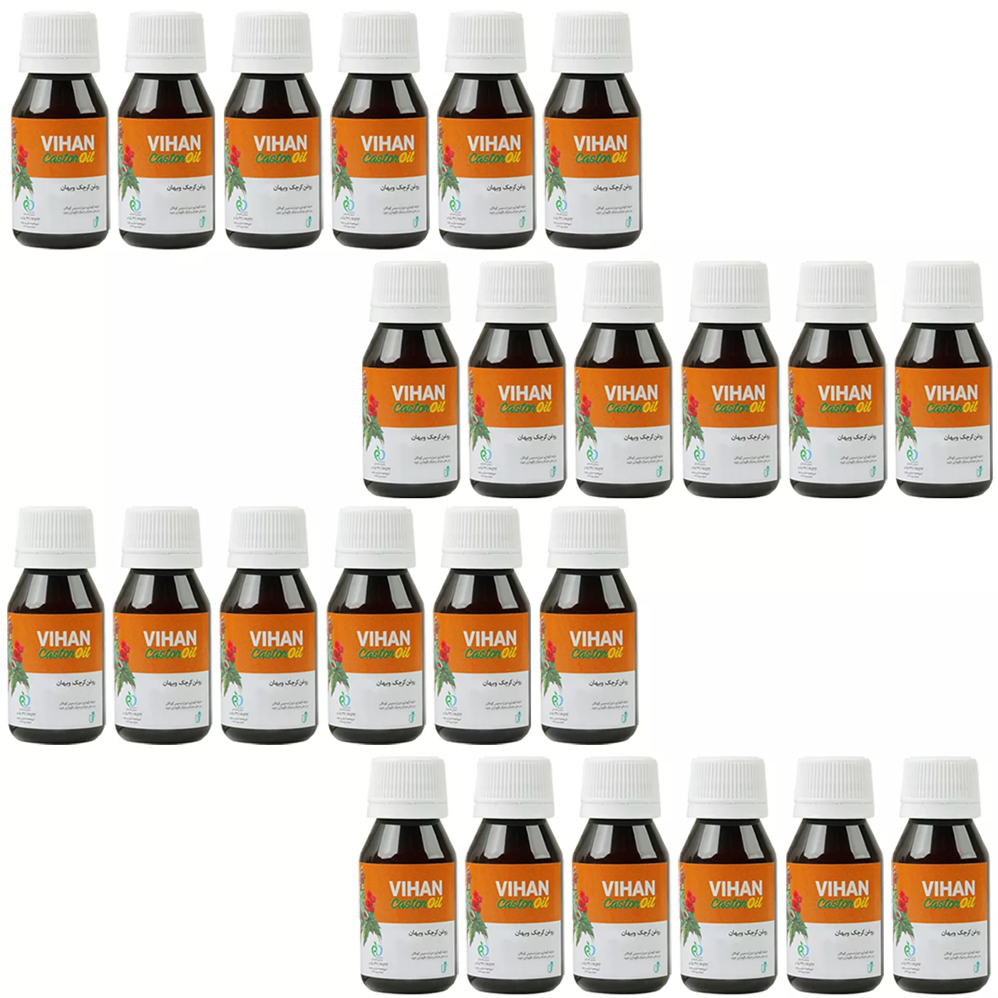 روغن کرچک ویهان کد Castor24 حجم 40 میلی لیتر مجموعه 24 عددی