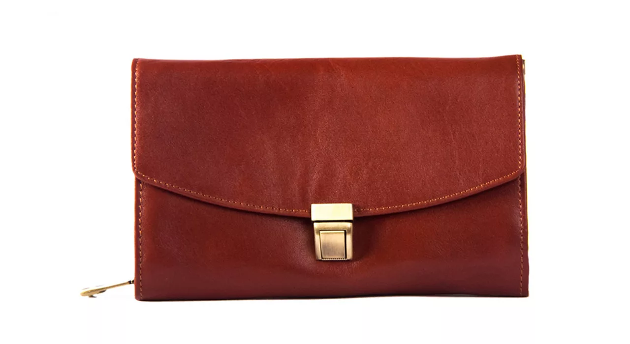 کیف پول زنانه چرم بارز مدل DG5