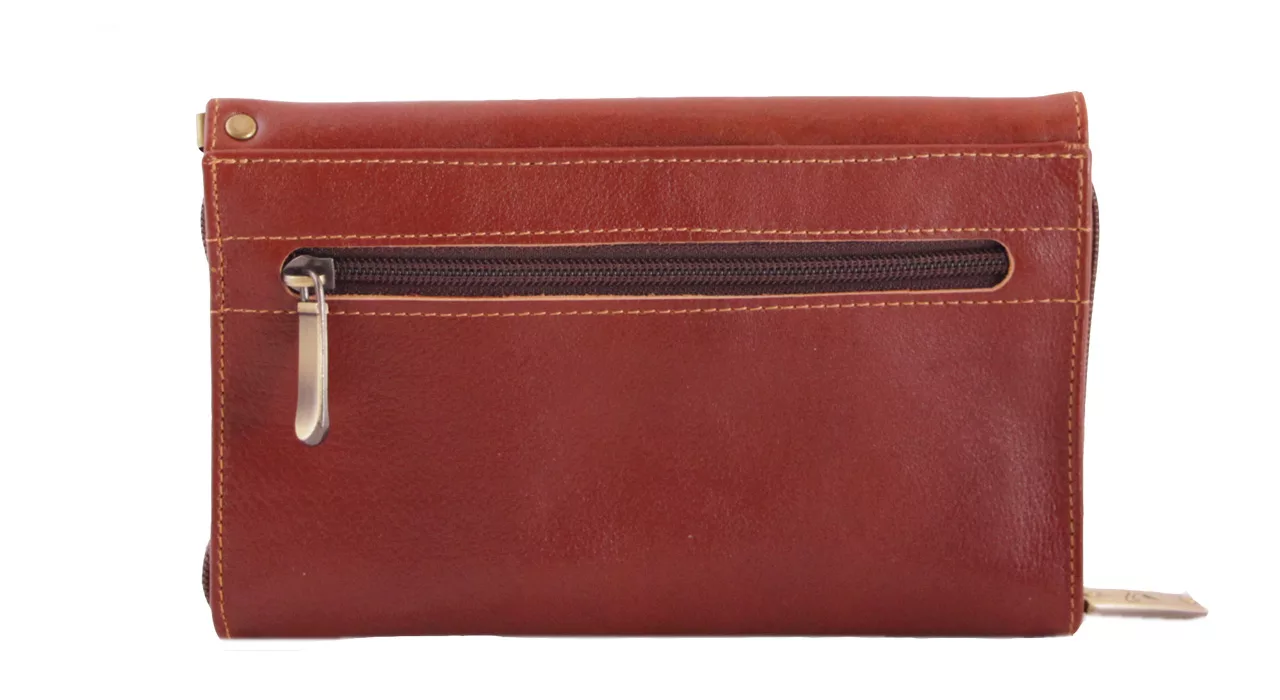 کیف پول زنانه چرم بارز مدل DG5