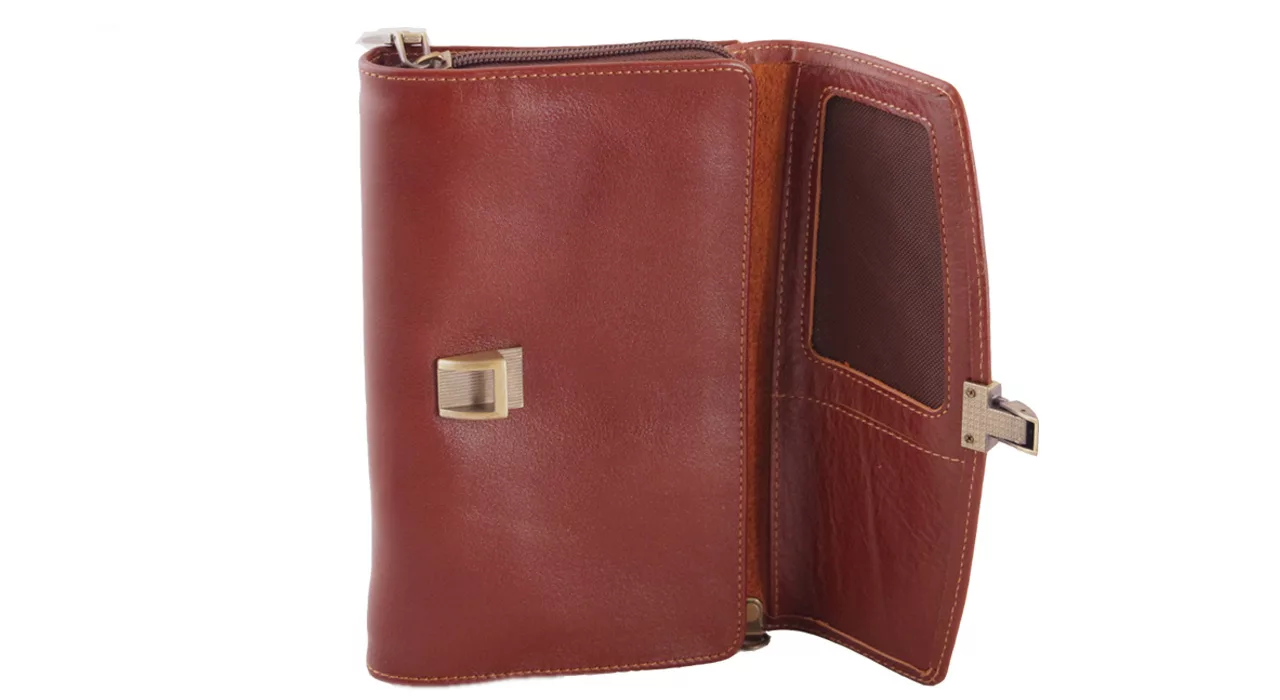 کیف پول زنانه چرم بارز مدل DG5