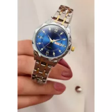 ساعت مچی عقربهای زنانه مدل کوارتز کلاسیک طرح تراش الماسی کد C1.6