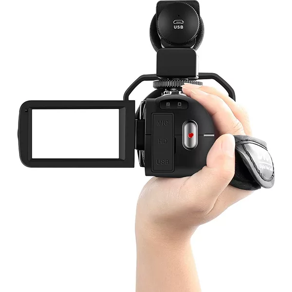 دوربین فیلم برداری مدل 4K 48MP 30FPS 18X-Gold One 666
