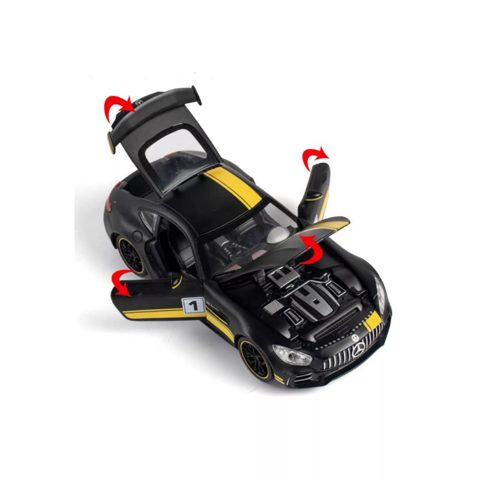 ماشین بازی چه ژی مدل بنز فلزی دودزا کد 230