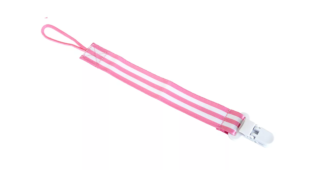 بند پستانک نیننو مدل Pink Stripes