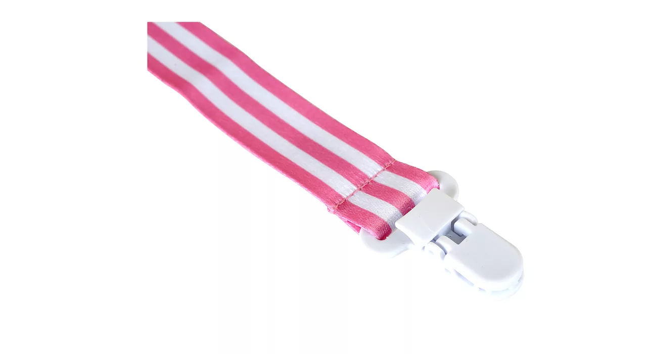 بند پستانک نیننو مدل Pink Stripes