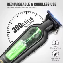 ماشین اصلاح موی سر و صورت شارژی وی جی ار مدل 995