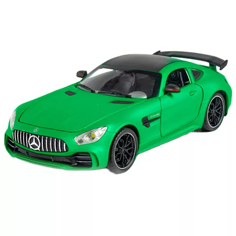 ماکت ماشین مدل فلزی 6درب بازشو موزیکال BENZ AMG GT دودزا