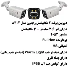 سیستم امنیتی رایمون مدل 2 مگاپیکسل کد RP-2MP-MS1T4C-18